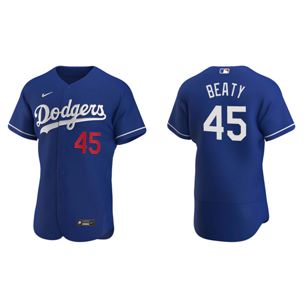 Men's Los Angeles Dodgers Matt Beaty Royal Authentic Alternate Jersey