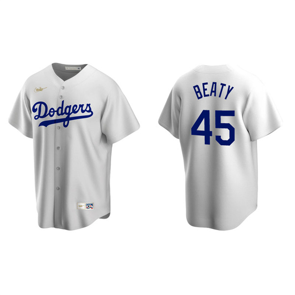 Men's Los Angeles Dodgers Matt Beaty White Cooperstown Collection Home Jersey