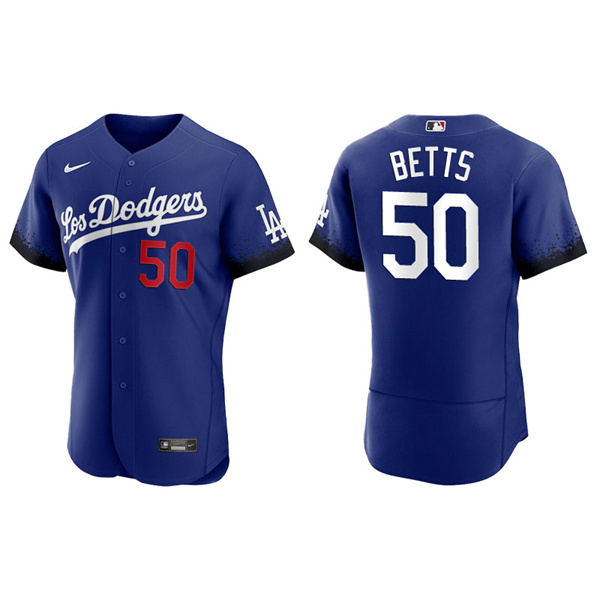 Men's Los Angeles Dodgers Mookie Betts Royal 2021 City Connect Authentic Jersey