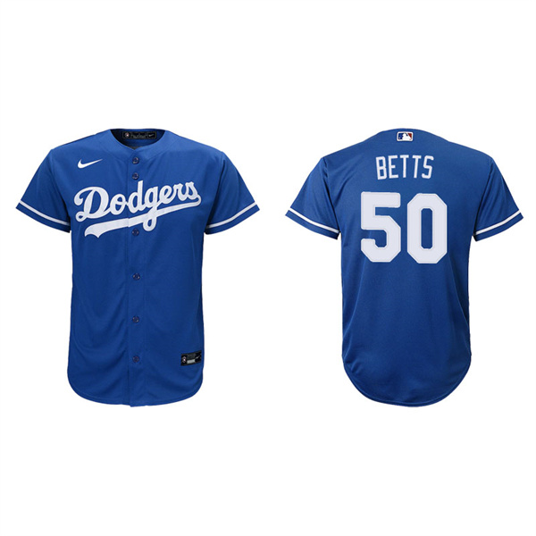 Youth Los Angeles Dodgers Mookie Betts Royal Replica Alternate Jersey