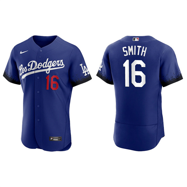 Men's Los Angeles Dodgers Will Smith Royal 2021 City Connect Authentic Jersey