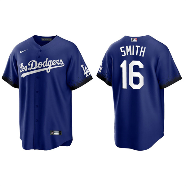 Men's Los Angeles Dodgers Will Smith Royal 2021 City Connect Replica Jersey