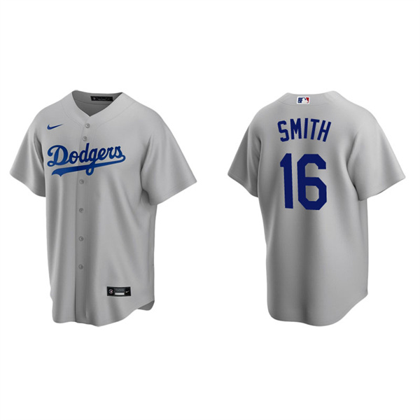Men's Los Angeles Dodgers Will Smith Gray Replica Alternate Jersey