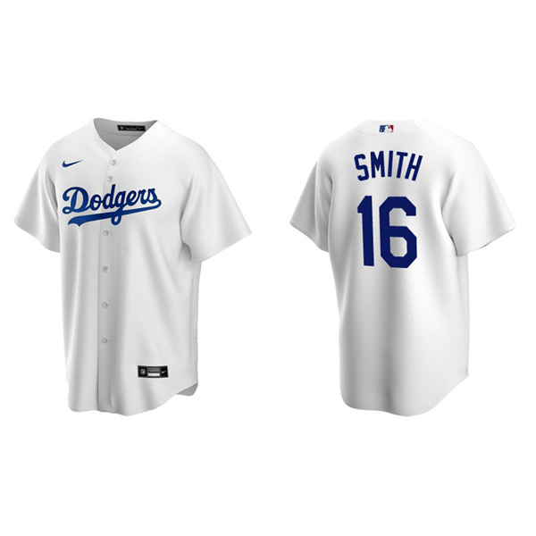Men's Los Angeles Dodgers Will Smith White Replica Home Jersey