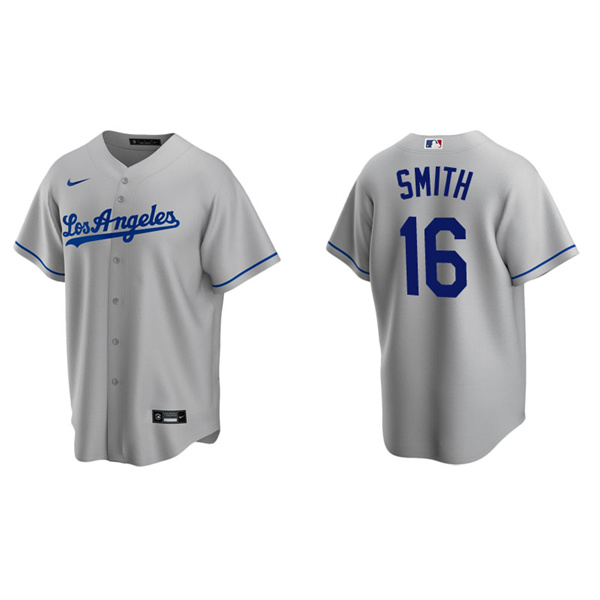 Men's Los Angeles Dodgers Will Smith Gray Replica Road Jersey