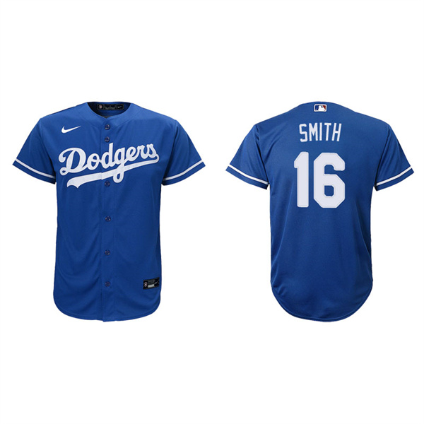 Youth Los Angeles Dodgers Will Smith Royal Replica Alternate Jersey