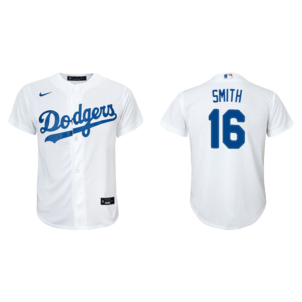 Youth Los Angeles Dodgers Will Smith White Replica Home Jersey