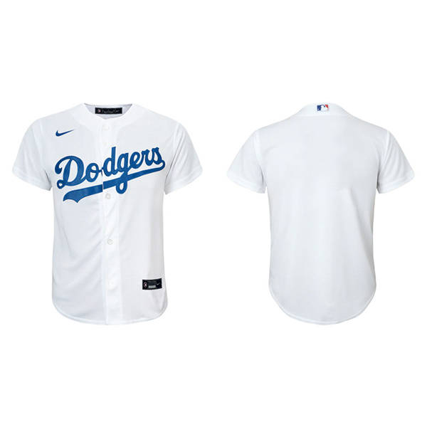 Youth Los Angeles Dodgers White Replica Home Jersey
