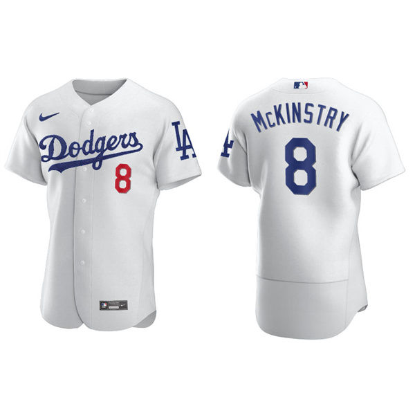 Men's Los Angeles Dodgers Zach McKinstry White Authentic Home Jersey