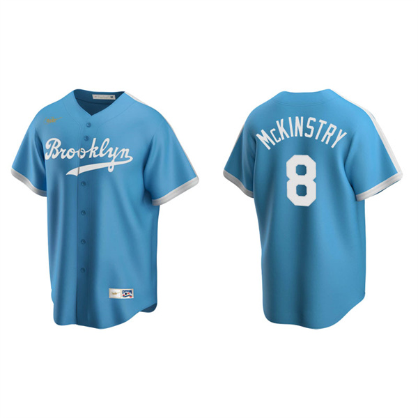 Men's Los Angeles Dodgers Zach McKinstry Light Blue Cooperstown Collection Alternate Jersey