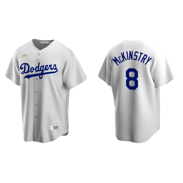 Men's Los Angeles Dodgers Zach McKinstry White Cooperstown Collection Home Jersey