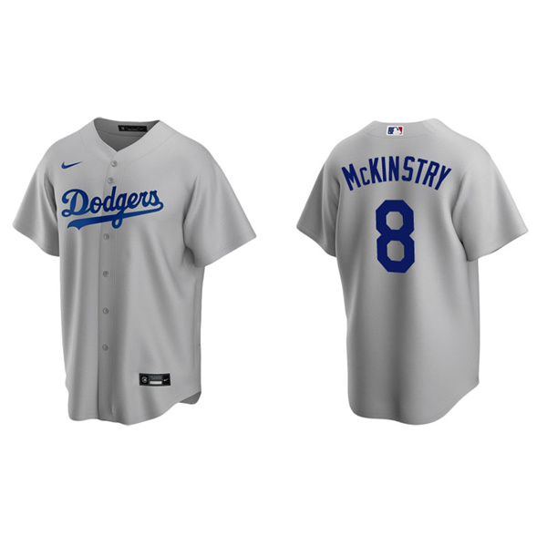 Men's Los Angeles Dodgers Zach McKinstry Gray Replica Alternate Jersey