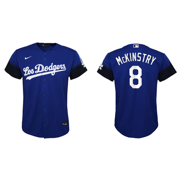 Youth Los Angeles Dodgers Zach McKinstry Royal 2021 City Connect Replica Jersey
