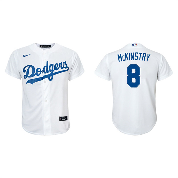 Youth Los Angeles Dodgers Zach McKinstry White Replica Home Jersey