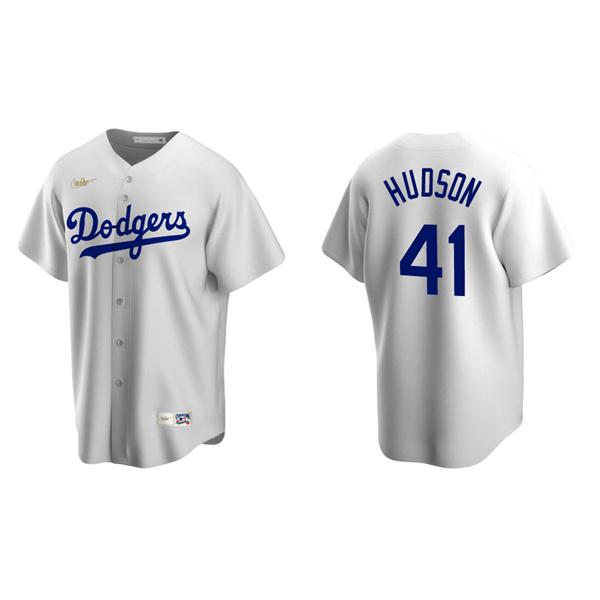 Men's Daniel Hudson Los Angeles Dodgers White Cooperstown Collection Home Jersey