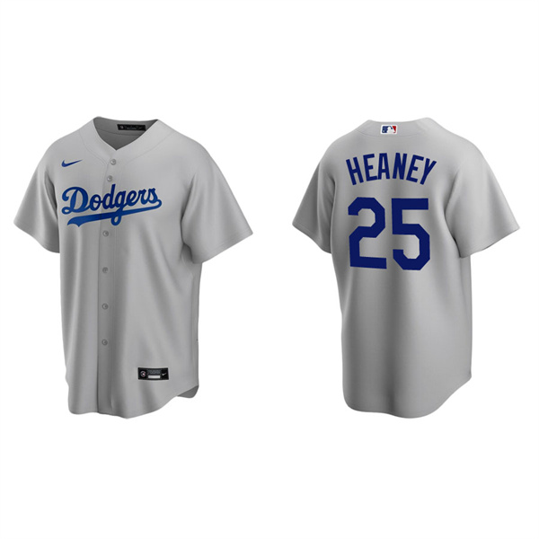Men's Andrew Heaney Los Angeles Dodgers Gray Replica Alternate Jersey
