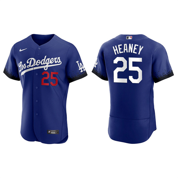 Men's Andrew Heaney Los Angeles Dodgers Royal 2021 City Connect Authentic Jersey