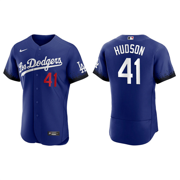 Men's Daniel Hudson Los Angeles Dodgers Royal 2021 City Connect Authentic Jersey