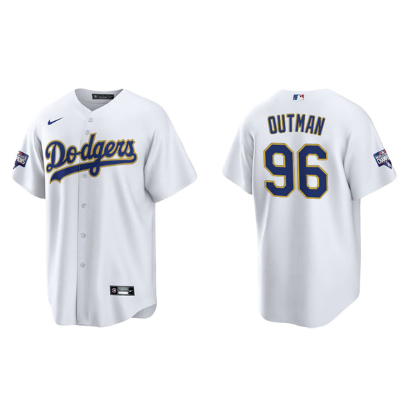 Men's James Outman Los Angeles Dodgers White Gold 2021 City Connect Replica Jersey