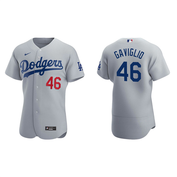 Men's Sam Gaviglio Los Angeles Dodgers Gray Authentic Alternate Jersey