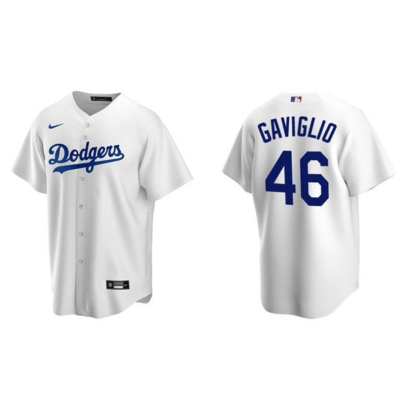 Men's Sam Gaviglio Los Angeles Dodgers White Replica Home Jersey