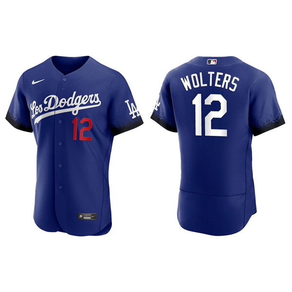 Men's Tony Wolters Los Angeles Dodgers Royal 2021 City Connect Authentic Jersey
