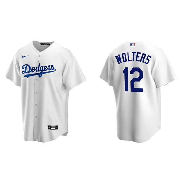 Men's Tony Wolters Los Angeles Dodgers White Replica Home Jersey