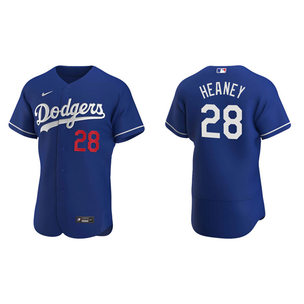 Men's Los Angeles Dodgers Andrew Heaney Royal Authentic Alternate Jersey