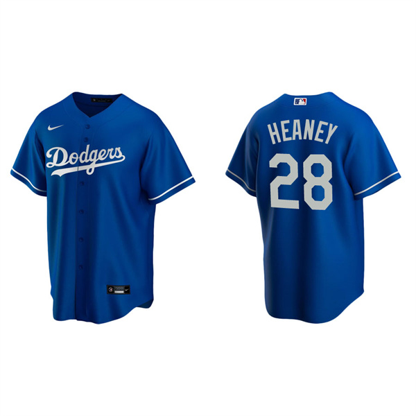 Men's Los Angeles Dodgers Andrew Heaney Royal Replica Alternate Jersey