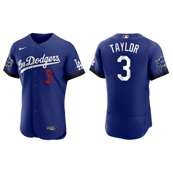 Men's Los Angeles Dodgers Chris Taylor Royal 2022 MLB All-Star City Connect Jersey