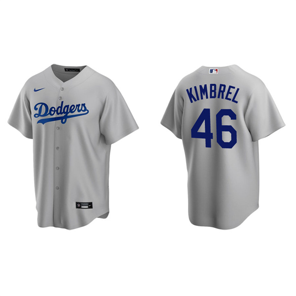 Men's Los Angeles Dodgers Craig Kimbrel Gray Replica Alternate Jersey