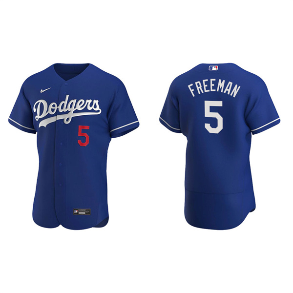 Men's Los Angeles Dodgers Freddie Freeman Royal Authentic Alternate Jersey