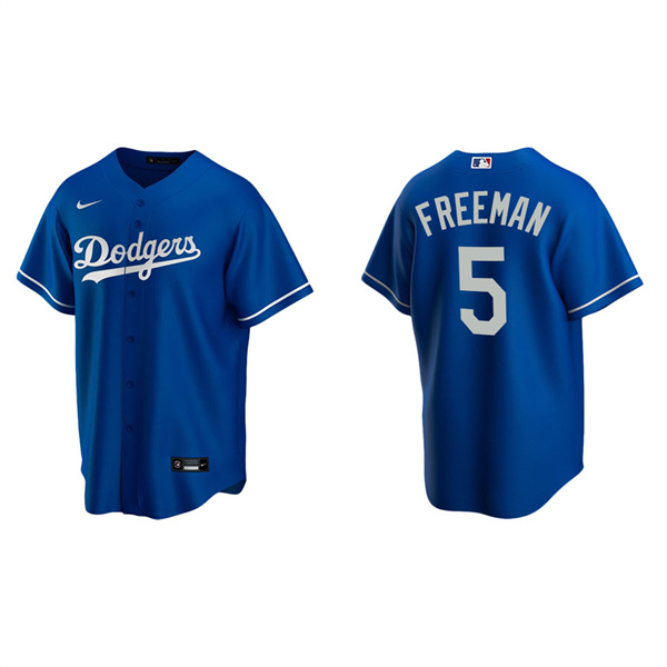 Men's Los Angeles Dodgers Freddie Freeman Royal Replica Alternate Jersey