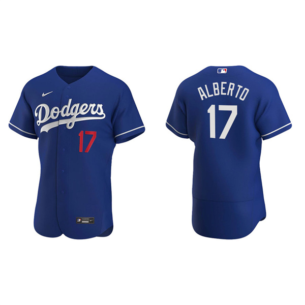Men's Los Angeles Dodgers Hanser Alberto Royal Authentic Alternate Jersey