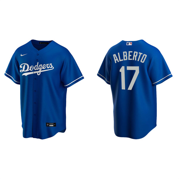 Men's Los Angeles Dodgers Hanser Alberto Royal Replica Alternate Jersey