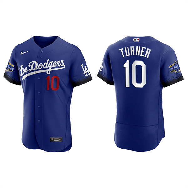 Men's Los Angeles Dodgers Justin Turner Royal 2022 MLB All-Star City Connect Jersey