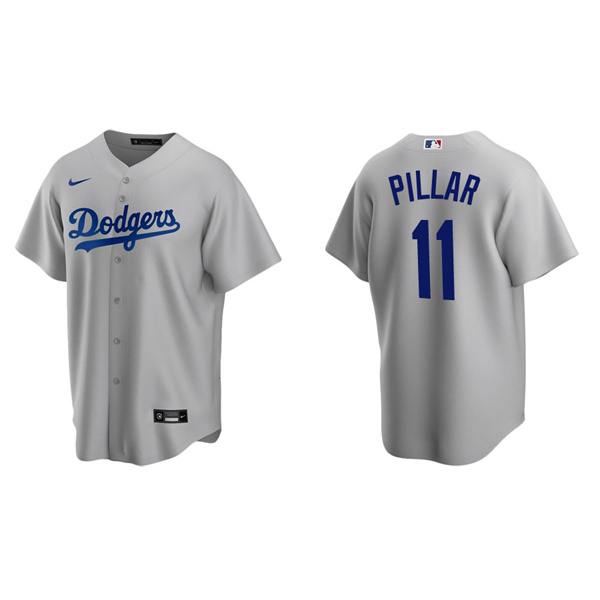 Men's Los Angeles Dodgers Kevin Pillar Gray Replica Alternate Jersey