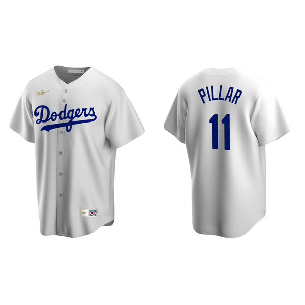 Men's Los Angeles Dodgers Kevin Pillar White Cooperstown Collection Home Jersey