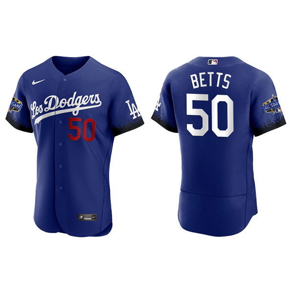 Men's Los Angeles Dodgers Mookie Betts Royal 2022 MLB All-Star City Connect Jersey