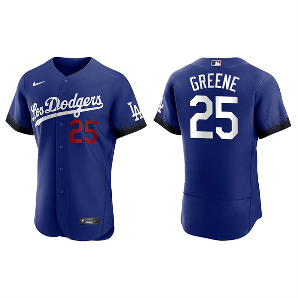 Men's Los Angeles Dodgers Shane Greene Royal 2021 City Connect Authentic Jersey