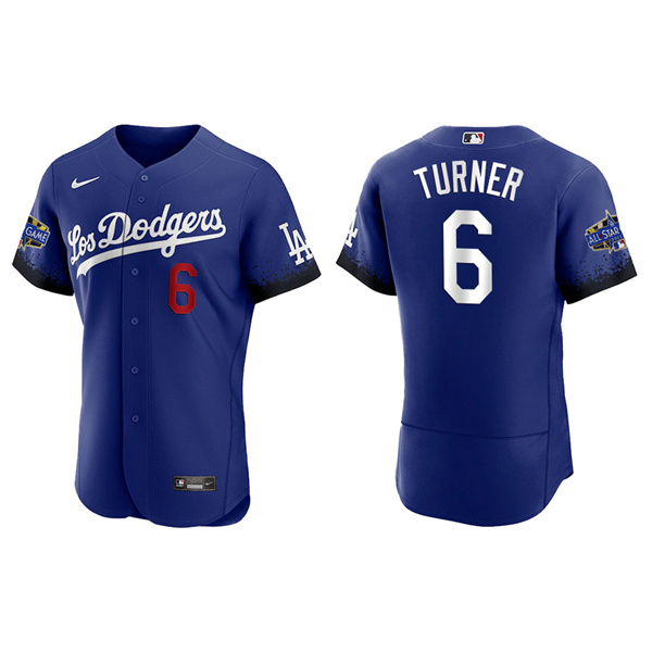 Men's Los Angeles Dodgers Trea Turner Royal 2022 MLB All-Star City Connect Jersey
