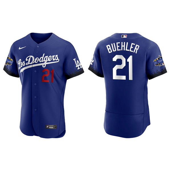Men's Los Angeles Dodgers Walker Buehler Royal 2022 MLB All-Star City Connect Jersey