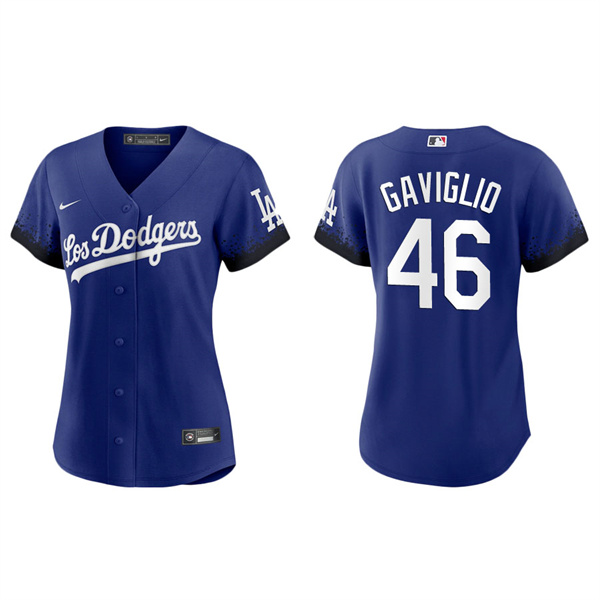 Women's Sam Gaviglio Los Angeles Dodgers Royal 2021 City Connect Replica Jersey