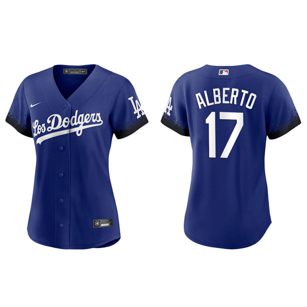 Women's Los Angeles Dodgers Hanser Alberto Royal 2021 City Connect Replica Jersey