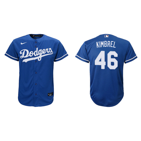 Youth Los Angeles Dodgers Craig Kimbrel Royal Replica Alternate Jersey