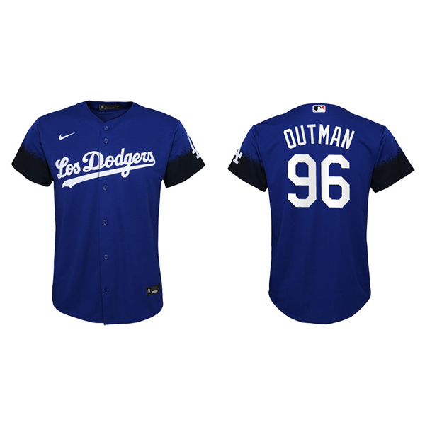 Youth James Outman Los Angeles Dodgers Royal 2021 City Connect Replica Jersey