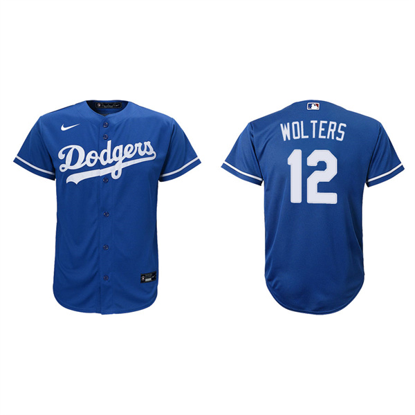 Youth Tony Wolters Los Angeles Dodgers Royal Replica Alternate Jersey