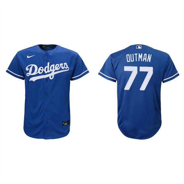Youth Los Angeles Dodgers James Outman Royal Replica Alternate Jersey