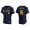 Men's Milwaukee Brewers Tyrone Taylor Navy Authentic Alternate Jersey