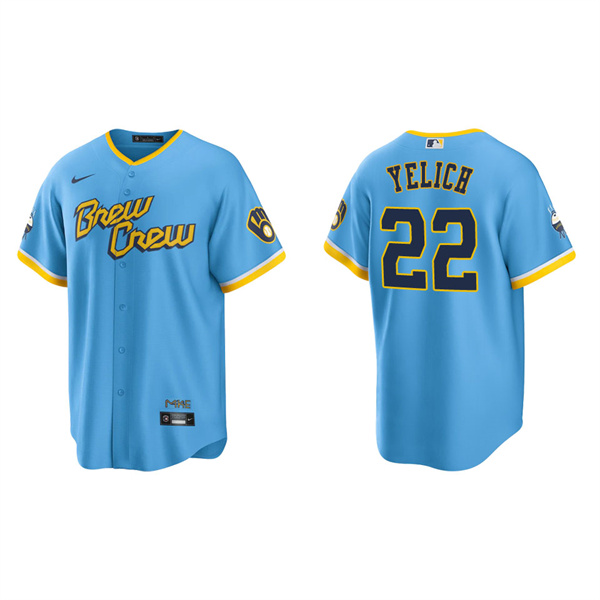 Men's Christian Yelich Brewers City Connect Replica Jersey